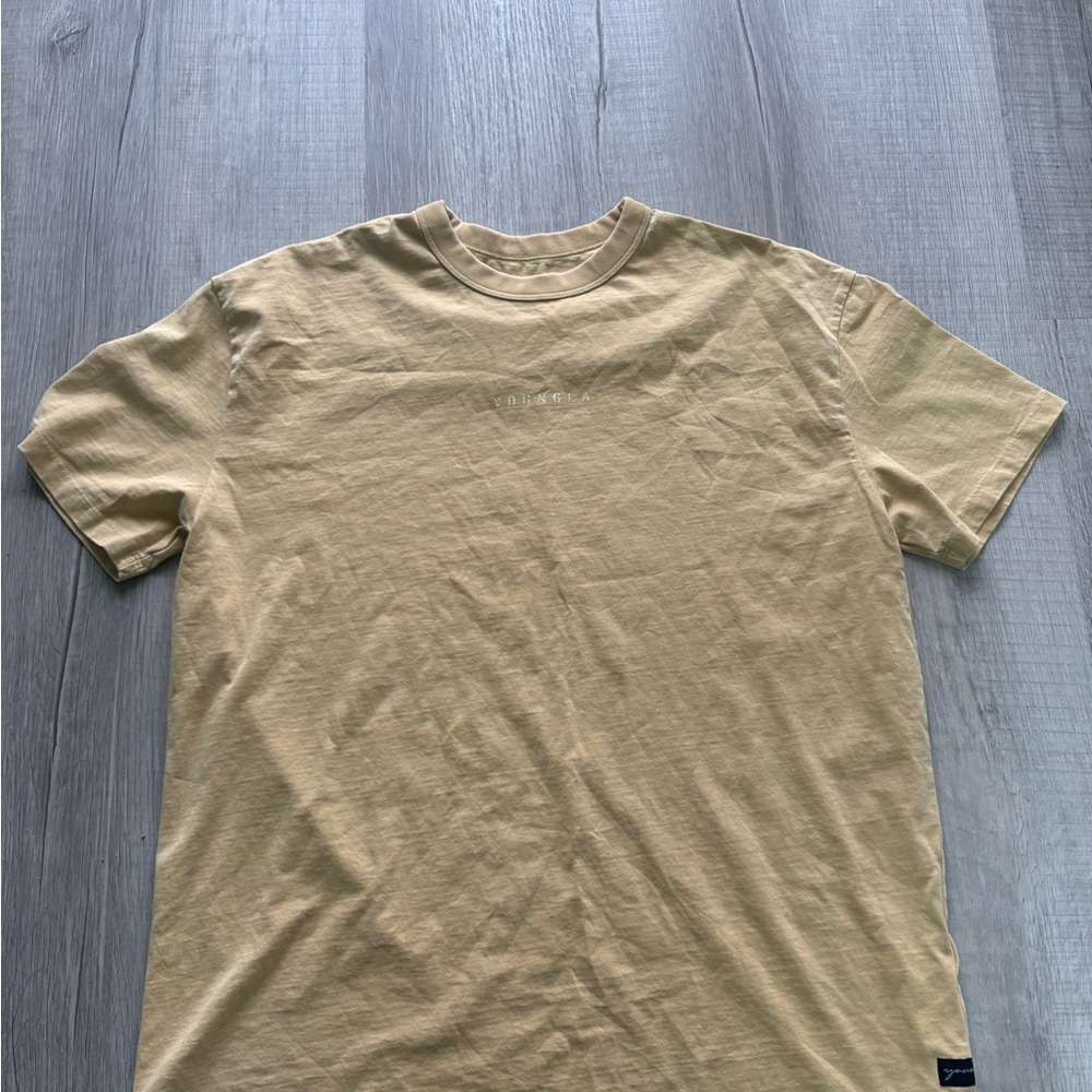 YoungLA Men's Yellow Short Sleeve Tee